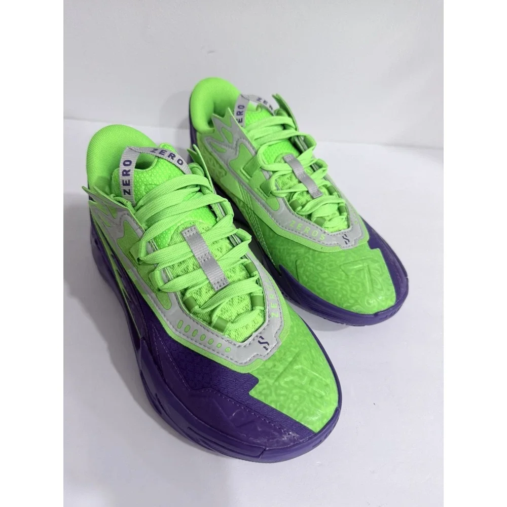 PUMA Mens scoot zeros II Green/Purple Colorblock 312225-01 Size 5.5